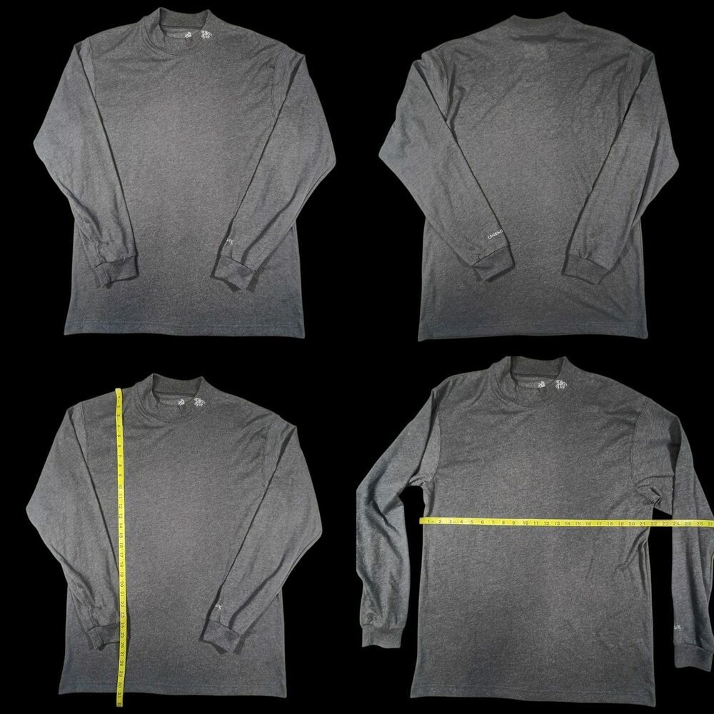 Legendary Whitetails Long Sleeve Gray Mens Large Turtleneck Shirt Work Wear Farm